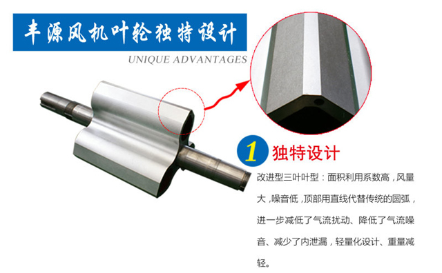 章丘豐源三葉羅茨風機葉輪獨特設計